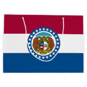 Staatsflagge von Missouri Große Geschenktüte (Rückseite)
