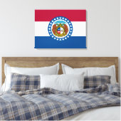 Staatsflagge von Missouri Leinwanddruck (Insitu (Schlafzimmer))