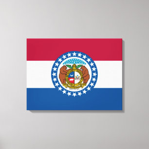 Staatsflagge von Missouri Leinwanddruck