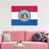 Staatsflagge von Missouri Leinwanddruck (Insitu (Wohnzimmer))
