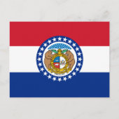 Staatsflagge von Missouri Postkarte (Vorderseite)