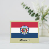 Staatsflagge von Missouri Postkarte (Stehend Vorderseite)