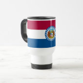 Staatsflagge von Missouri Reisebecher (Vorderseite Links)