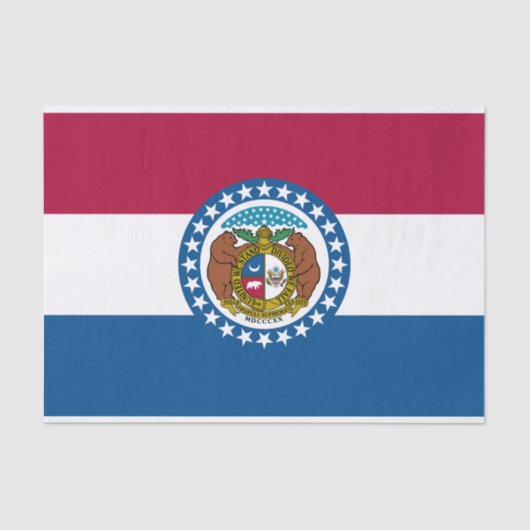 Staatsflagge von Missouri Seidenpapier (Vorderseite)