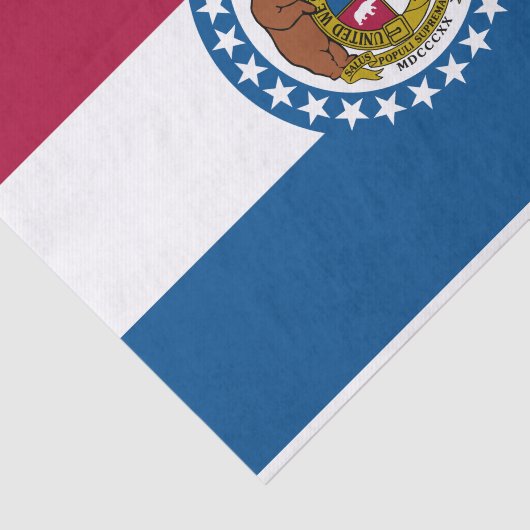 Staatsflagge von Missouri Seidenpapier (Ausschnitt)