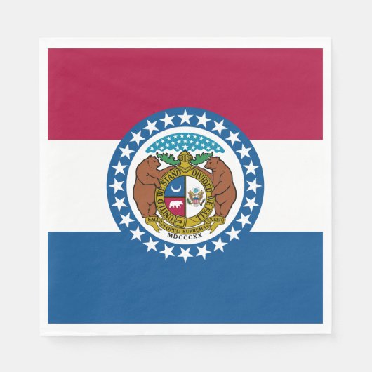 Staatsflagge von Missouri Serviette (Vorderseite)