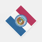 Staatsflagge von Missouri Serviette (Ecke)