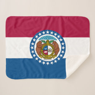 Staatsflagge von Missouri Sherpadecke