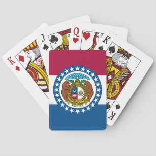 Staatsflagge von Missouri Spielkarten