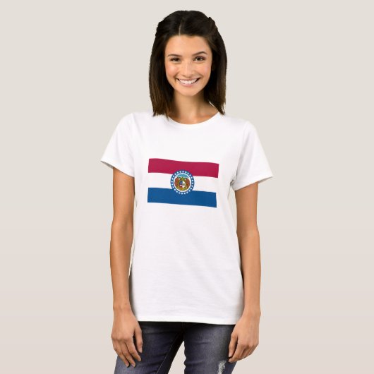 Staatsflagge von Missouri T-Shirt (Vorne ganz)