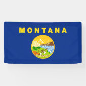 Staatsflagge von Montana Banner (Horizontal)