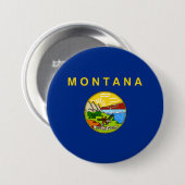 Staatsflagge von Montana Button (Vorne & Hinten)