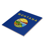 Staatsflagge von Montana Fliese (Seite)
