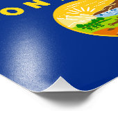 Staatsflagge von Montana Fotodruck (Ecke)