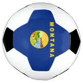 Staatsflagge von Montana Fußball (Gedreht)