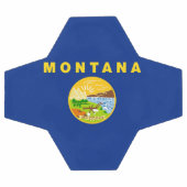 Staatsflagge von Montana Fußball (Flach)