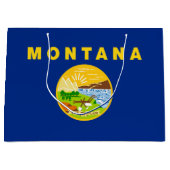 Staatsflagge von Montana Große Geschenktüte (Vorderseite)