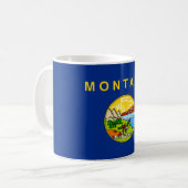 Staatsflagge von Montana Kaffeetasse (Vorderseite Links)