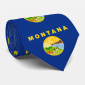 Staatsflagge von Montana Krawatte (Gerollt)