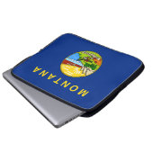 Staatsflagge von Montana Laptopschutzhülle (Vorne Knopf)