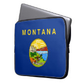 Staatsflagge von Montana Laptopschutzhülle (Vorderseite Links)