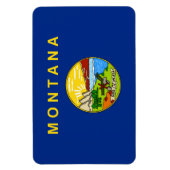 Staatsflagge von Montana Magnet (Vertikal)