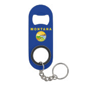 Staatsflagge von Montana Mini Flaschenöffner (Rückseite)