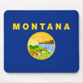 Staatsflagge von Montana Mousepad (Vorne)
