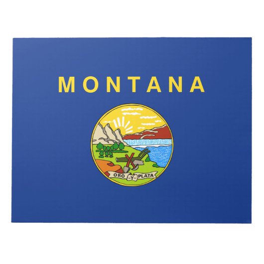 Staatsflagge von Montana Notizblock (Vorderseite)