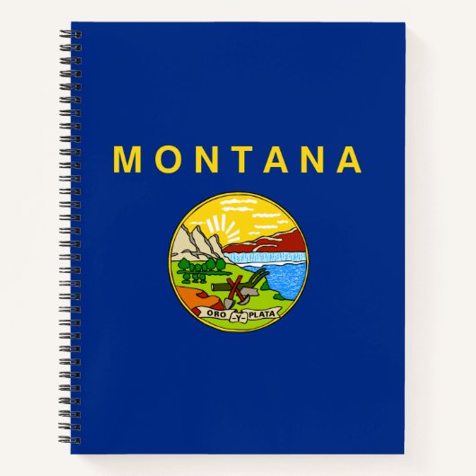 Staatsflagge von Montana Notizblock (Vorderseite)