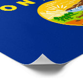 Staatsflagge von Montana Poster (Ecke)