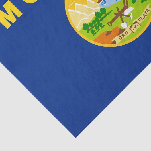 Staatsflagge von Montana Seidenpapier (Ausschnitt)