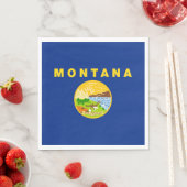 Staatsflagge von Montana Serviette (Beispiel)