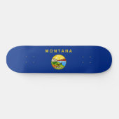 Staatsflagge von Montana Skateboard (Horizontal)