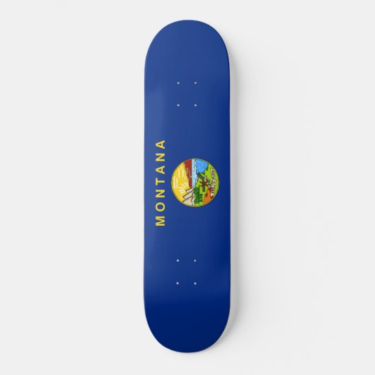 Staatsflagge von Montana Skateboard (Vorderseite)