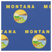 Staatsflagge von Montana Stoff (Nahaufnahme)