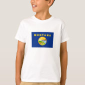 Staatsflagge von Montana T-Shirt (Vorderseite)