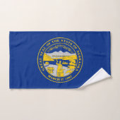 Staatsflagge von Nebraska Badhandtuch Set (Handtuch)