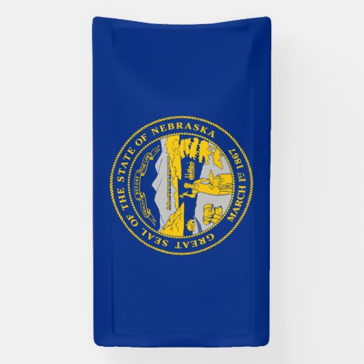 Staatsflagge von Nebraska Banner (Vertikal)