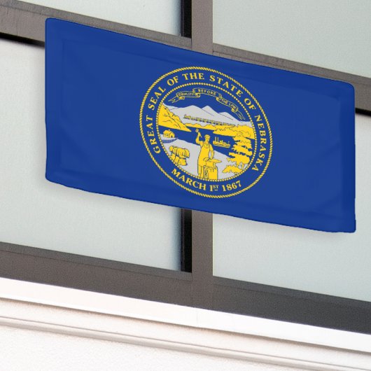 Staatsflagge von Nebraska Banner (Äußeres Gebäude)