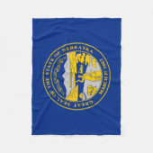 Staatsflagge von Nebraska Fleecedecke (Vorderseite)