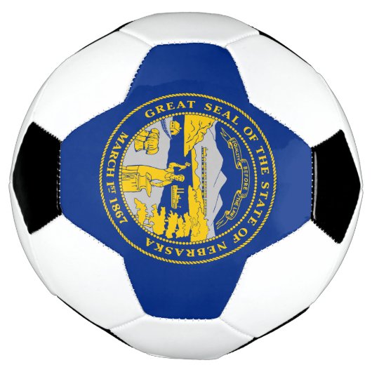 Staatsflagge von Nebraska Fußball (Gedreht)