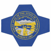 Staatsflagge von Nebraska Fußball (Flach)