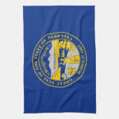Staatsflagge von Nebraska Geschirrtuch (Vertikal)