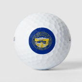 Staatsflagge von Nebraska Golfball (Vorderseite)