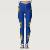 Staatsflagge von Nebraska Leggings (Vorderseite)