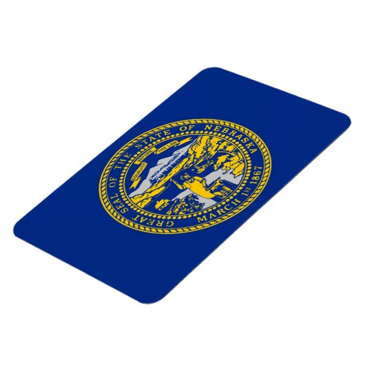 Staatsflagge von Nebraska Magnet (Linke Seite)