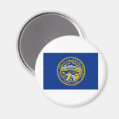 Staatsflagge von Nebraska Magnet (Vorderseite/Rückseite)