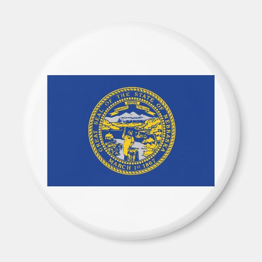 Staatsflagge von Nebraska Magnet (Vorne)