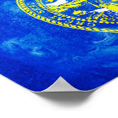 Staatsflagge von Nebraska Poster (Ecke)